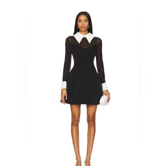Bronx and Banco Dresses & Skirts - New Bronx and Banco Wednesday Long-Sleeve White Collar Mini dress, wedding guest